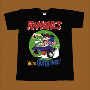 RAMONES T-SHIRT - WE RE OUTTA HERE