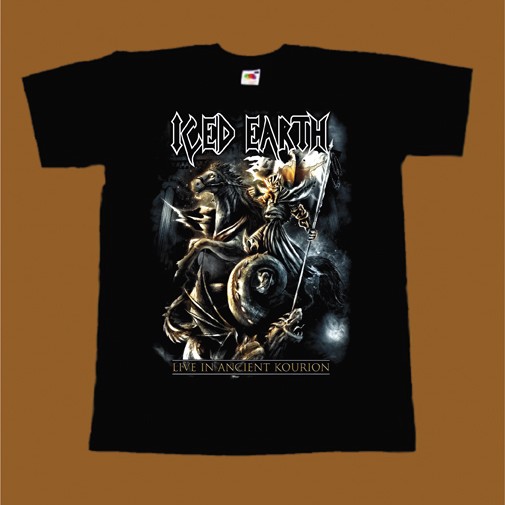 ICED EARTH T-SHIRT - LIVE IN ANCIENT KOURION
