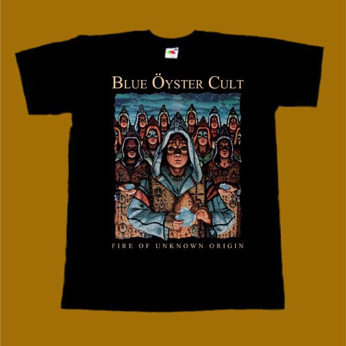 BLUE OYSTER CULT T-SHIRT - FIRE OF UNKNOWN ORIGIN