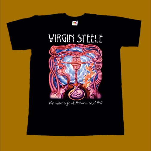VIRGIN STEELE T-SHIRT - THE MARRIAGE OF HEAVEN AND HELL