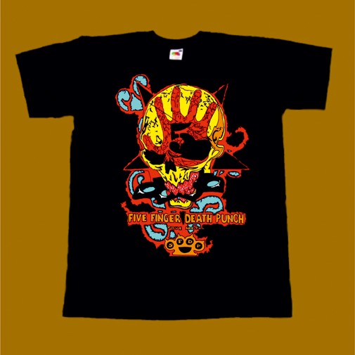 FIVE FINGER DEATH PUNCH T-SHIRT - SKULL