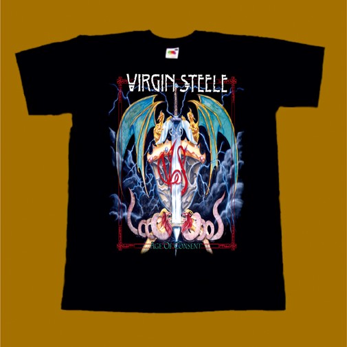 VIRGIN STEELE T-SHIRT - AGE OF CONSENT