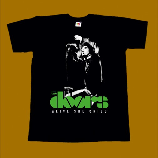 THE DOORS T-SHIRT - ALIVE SHE CRIED