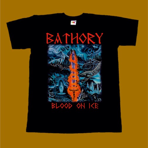 BATHORY T-SHIRT - BLOOD ON ICE