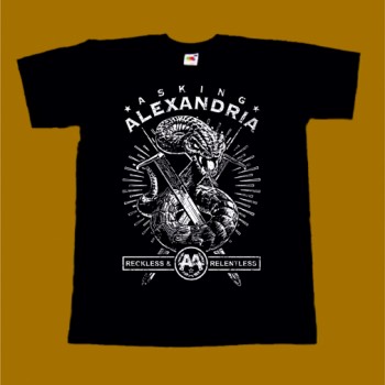 ASKING ALEXANDRIA T-SHIRT - RECLESS & RELENTLESS 2