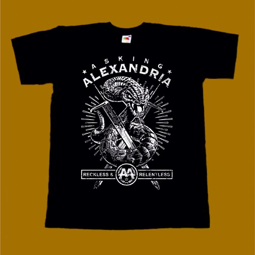 ASKING ALEXANDRIA T-SHIRT - RECLESS & RELENTLESS 2