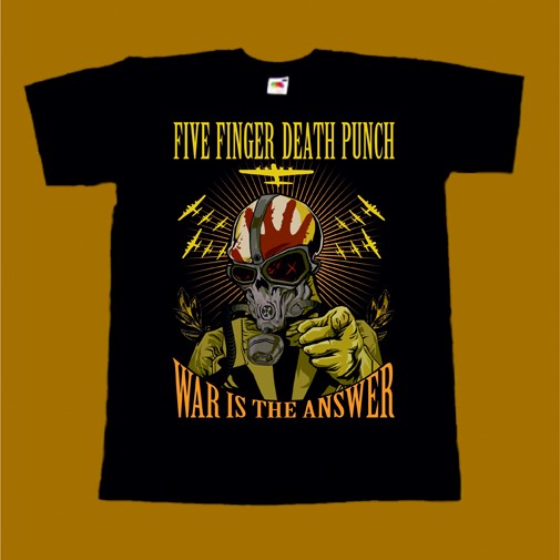 FIVE FINGER DEATH PUNCH T-SHIRT - WAR IS THE ANSWER