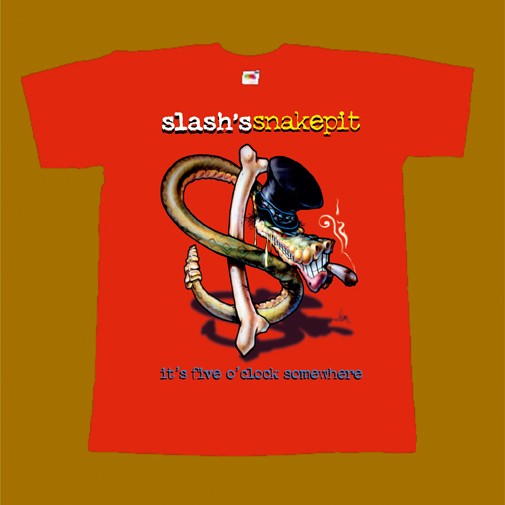 SLASH T-SHIRT - IT'S FIVE O' CLOCK SOMEWHERE