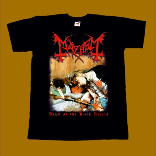 MAYHEM T-SHIRT - DAWN OF THE BLACK HEARTS