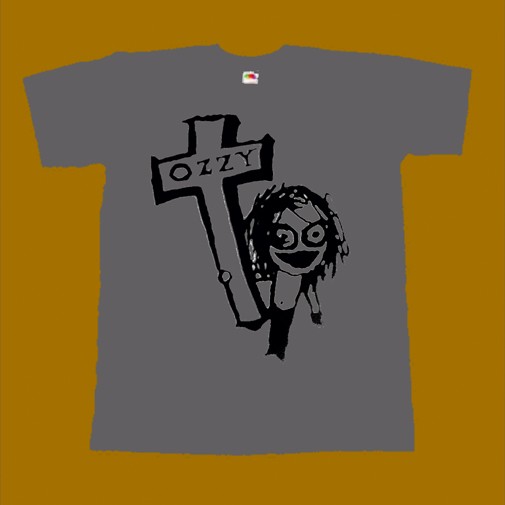 OZZY OSBOURNE T-SHIRT - CARTOON CROSS
