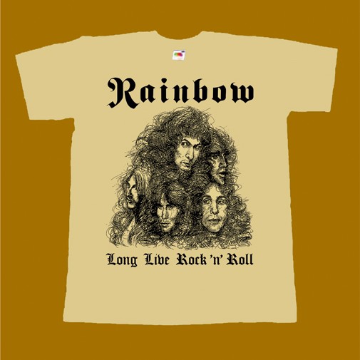 RAINBOW T-SHIRT - LONG LIVE ROCK N ROLL