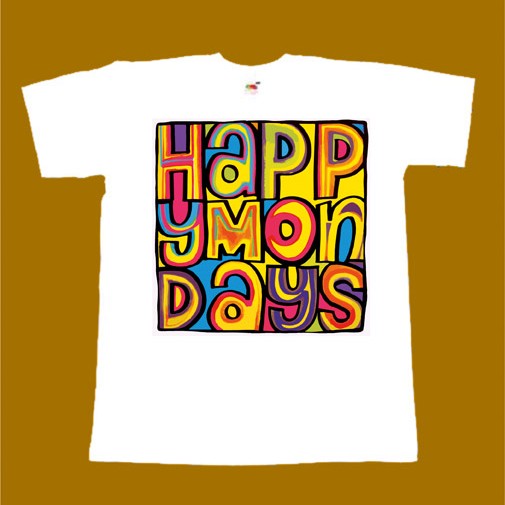 HAPPY MONDAYS T-SHIRT - LOGO
