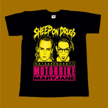 SHEEP ON DRUGS T-SHIRT - MOTORBIKE