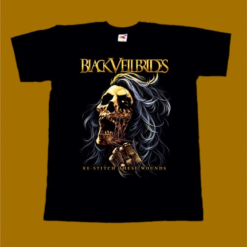BLACK VEIL BRIDES T-SHIRT - RE STITCH THESE WOUNDS