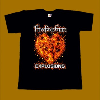 THREE DAYS GRACE T-SHIRT - EXPLOSIONS