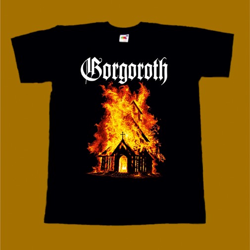 GORGOROTH T-SHIRT - BURNING CHURCH