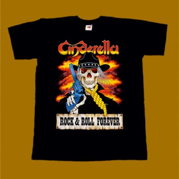 CINDERELLA T-SHIRT - ROCK N ROLL FOREVER