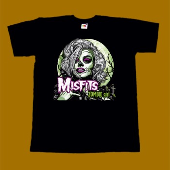 THE MISFITS T-SHIRT - ZOMBIE GIRL