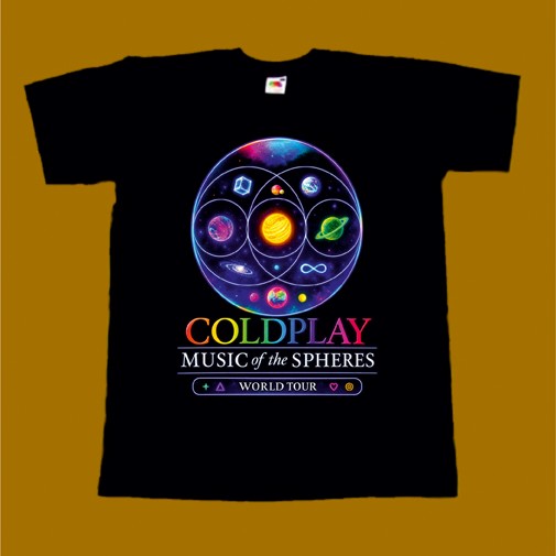 COLDPLAY T-SHIRT - MUSIC OF THE SPHERES