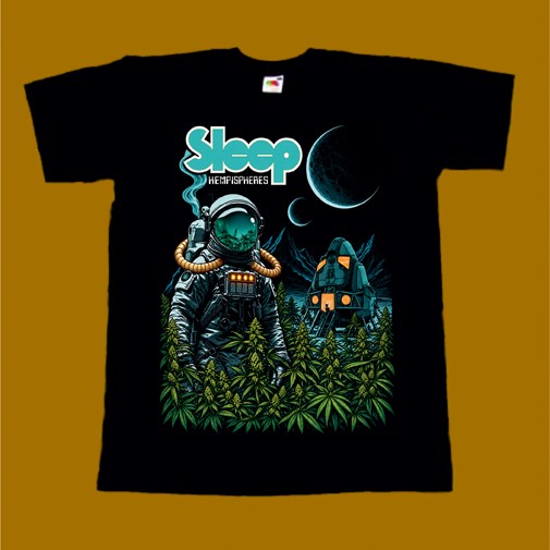 SLEEP T-SHIRT - HEMPISPHERES