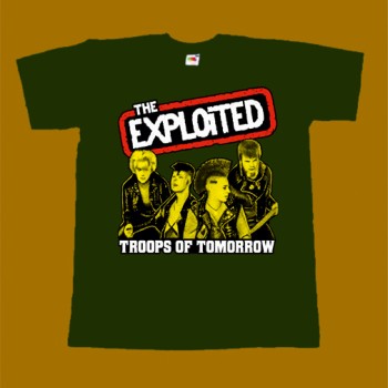 THE EXPLOITED T-SHIRT - TROOPS OF TOMORROW