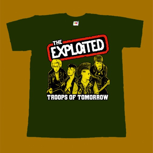 THE EXPLOITED T-SHIRT - TROOPS OF TOMORROW