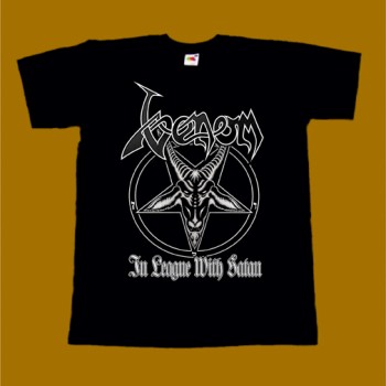 VENOM T-SHIRT - IN LEAGUE WITH SATAN