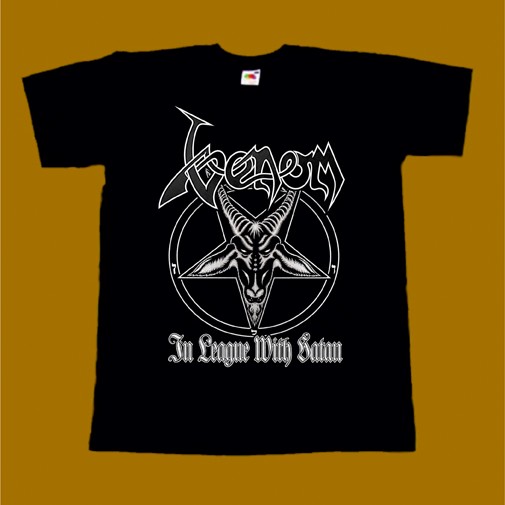 VENOM T-SHIRT - IN LEAGUE WITH SATAN