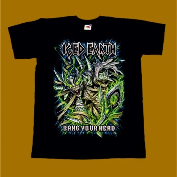 ICED EARTH T-SHIRT - BANG YOUR HEAD