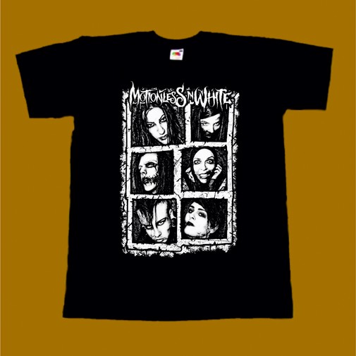 MOTIONLESS IN WHITE T-SHIRT - BAND FACES
