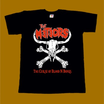 THE METEORS T-SHIRT - THE CURSE OF BLOOD N BONES