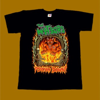 THE METEORS T-SHIRT - PSYCHO DOWN