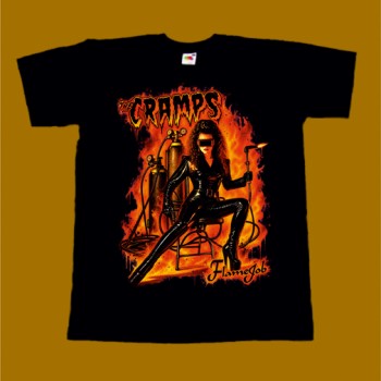 THE CRAMPS T-SHIRT - FLAME JOB