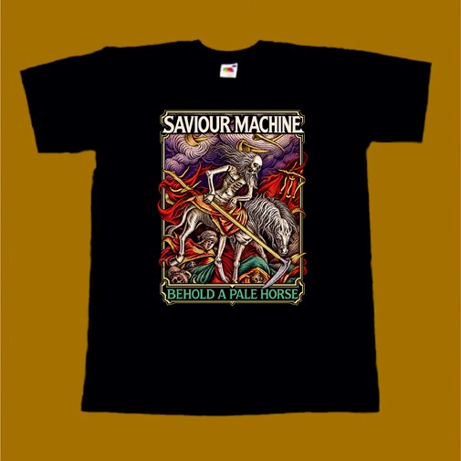 SAVIOUR MACHINE T-SHIRT - BEHOLD A PALE HORSE