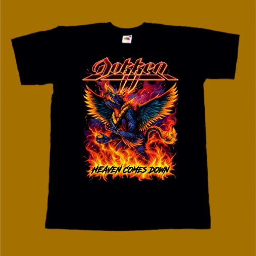 DOKKEN T-SHIRT - HEAVEN COMES DOWN