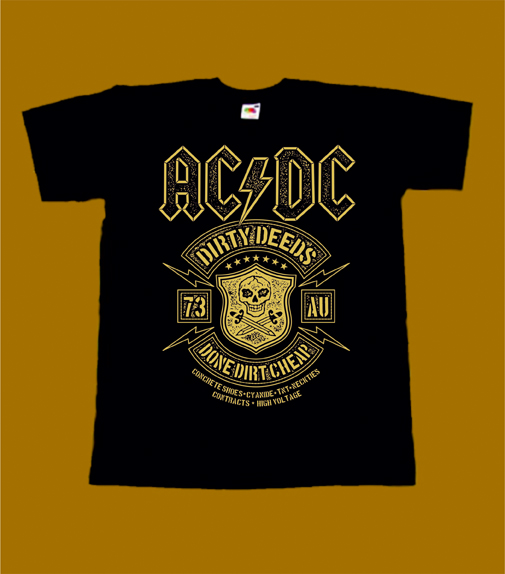 AC / DC T-SHIRT - DIRTY DEEDS DONE DIRT CHEAP 2